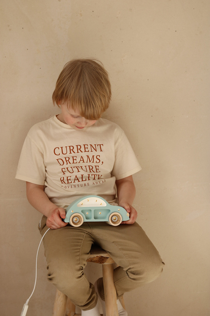 Little Lights Mini Lampe Bil, Retro Blue