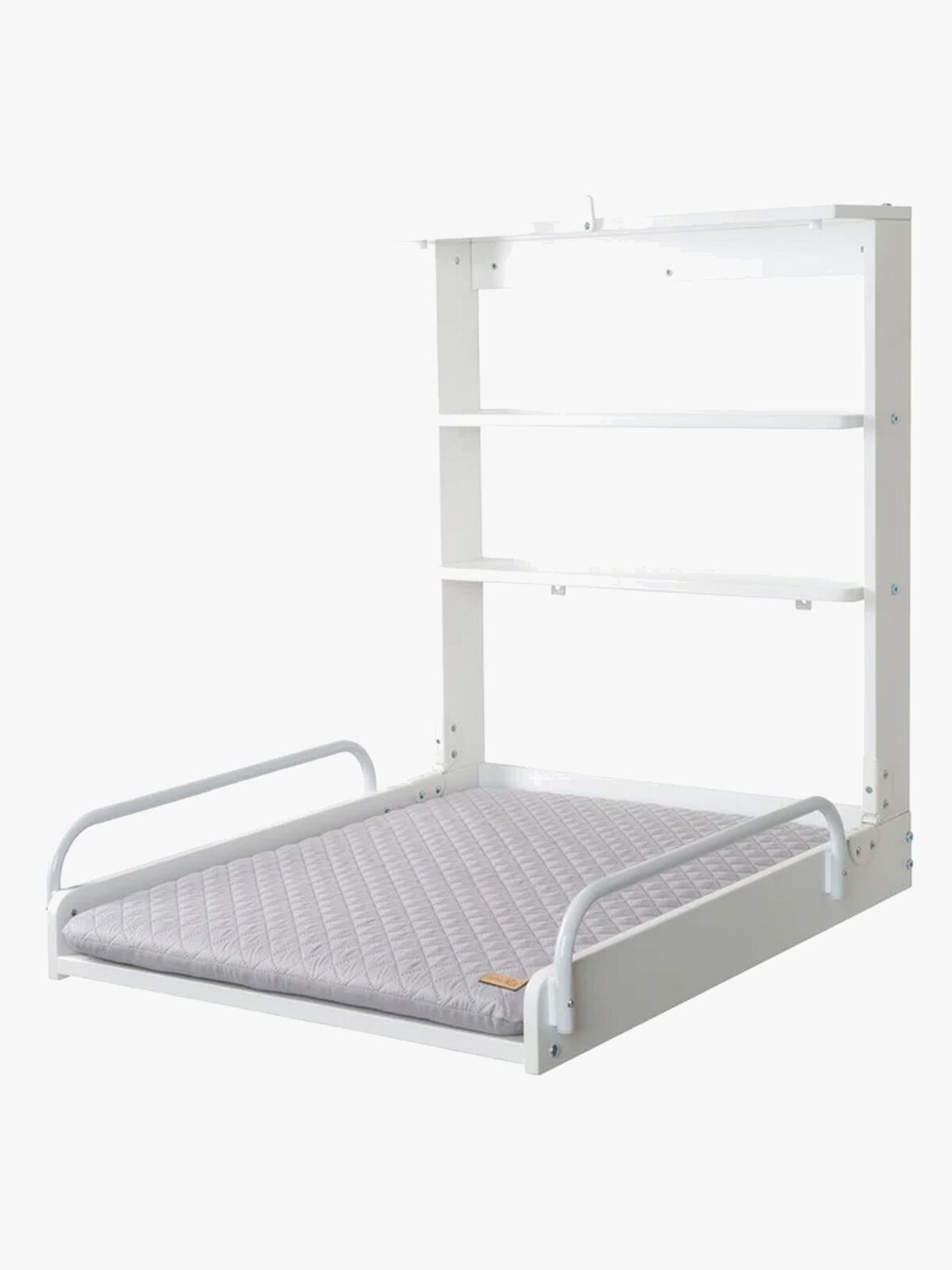 Roba Vægpuslebord inkl. Roba Style Puslepude, White/Grey