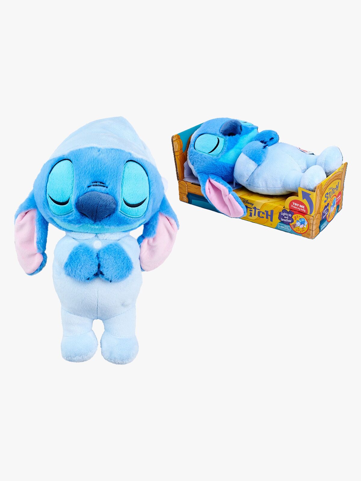 Disney Stitch Bamse Sovende Stitch 31 cm