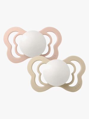 BIBS Couture Sut 2-pak Latex Str 1, Blush Glow/Vanilla Glow