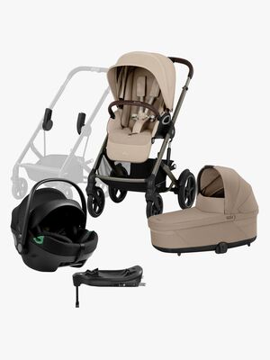 Cybex TALOS S Lux Duovogn inkl. Axkid GOKID Autostol Baby & Base, Almond Beige