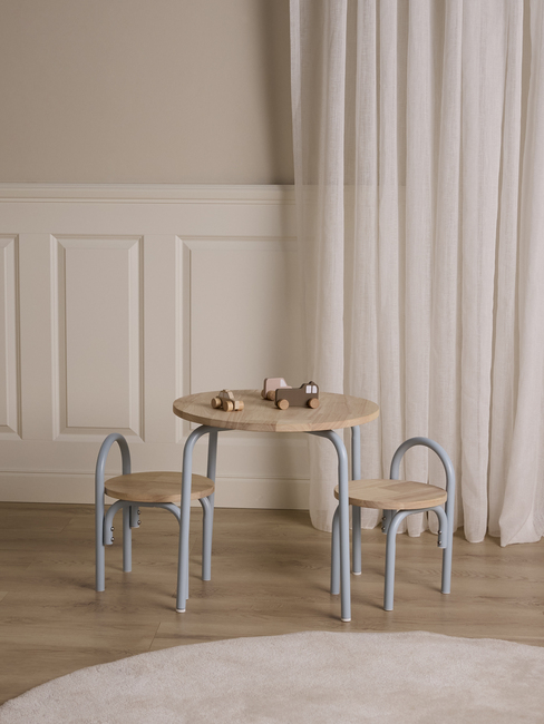 Alice & Fox CLEO Bord & Stole, Blå/Natur