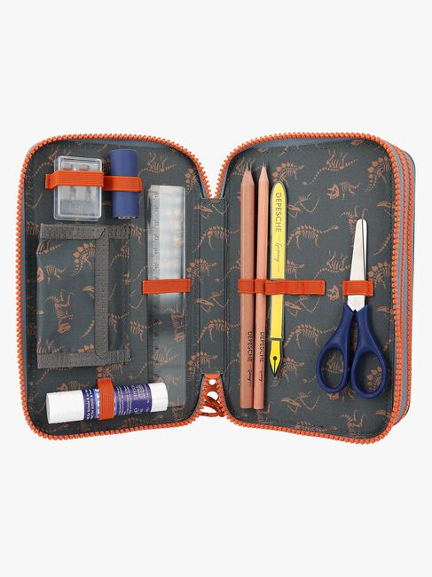 Dino World Roar Tredelt Penalhus, Grå