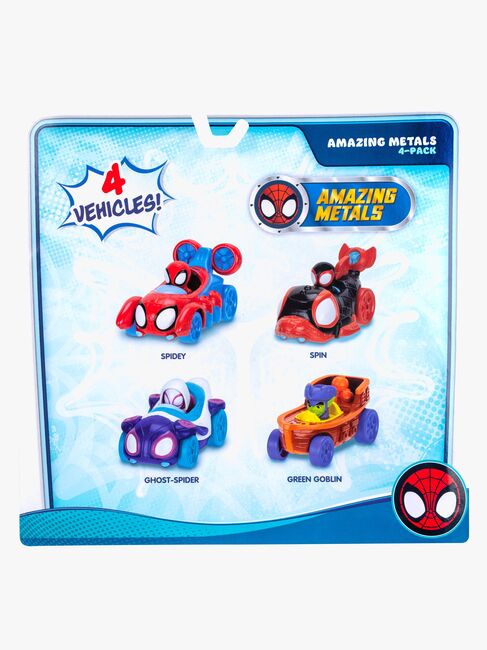 Spidey And His Amazing Friends Bilsæt 4-pak