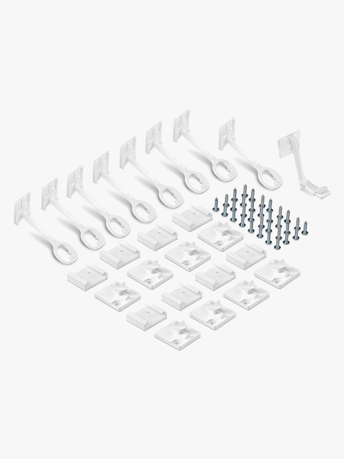 Reer Skabslås 8-pak, Hvid