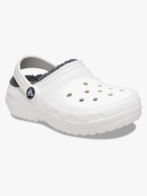 Crocs Classic Forede Hjemmesko, Hvid/Grå