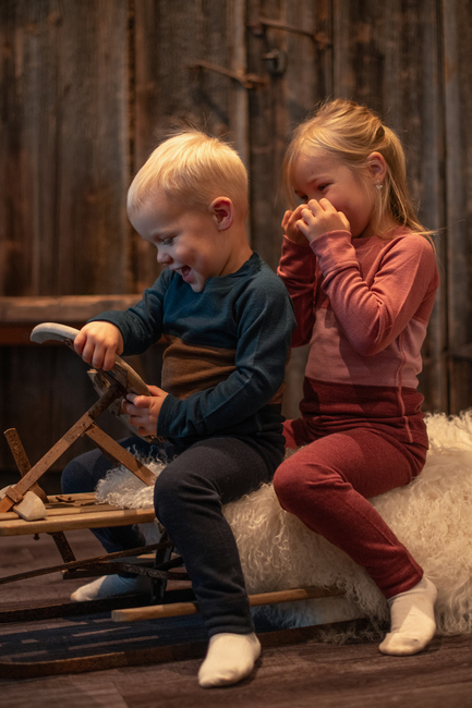 Lindberg Bamboo Merino Skiundertøj, Blue/Navy
