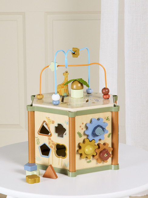 Alice & Fox Aktivitetslegetøj Heksagon Safaridyr