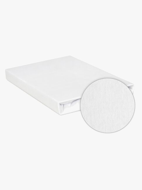 BabyMatex Jersey Stræklagen til Børnesenge 90 x 190 cm, Hvid
