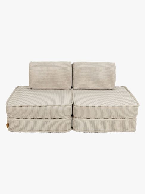 Meowbaby Play Pocket  Bygbar Sofa Plus Aesthetic, Ecru