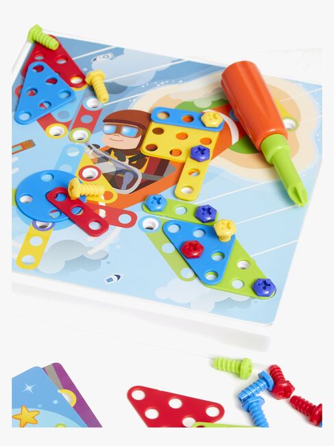 Fippla Screw A Puzzle Building Kit Børnepuslespil 64 Dele
