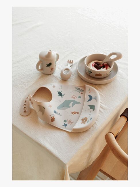 LIEWOOD Tilda Hagesmæk med Tryk 2-pak, Sea Creature/Sandy