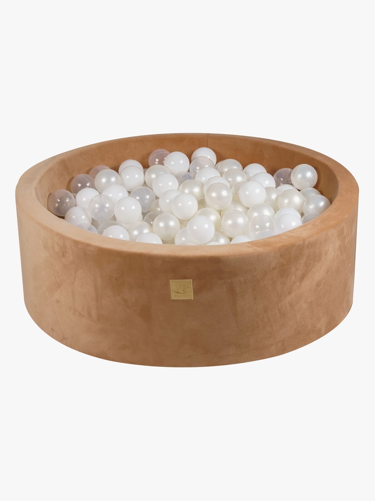 Meowbaby Rund Boldbassin Supersoft Velour 30x90, Karamel