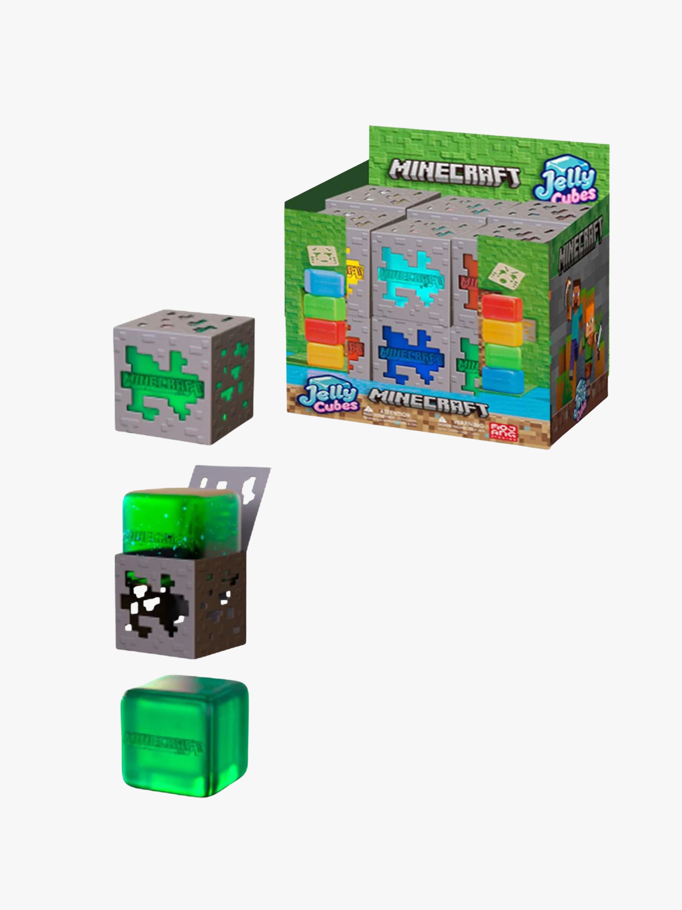 Minecraft Squishy Jelly Cubes 6 Cm Blandet