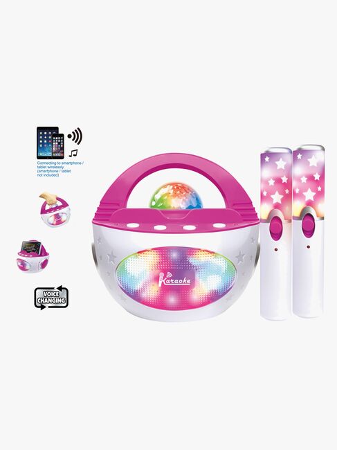 Cloudberry Castle Disko Karaokesæt med 2 Trådløse Mikrofoner