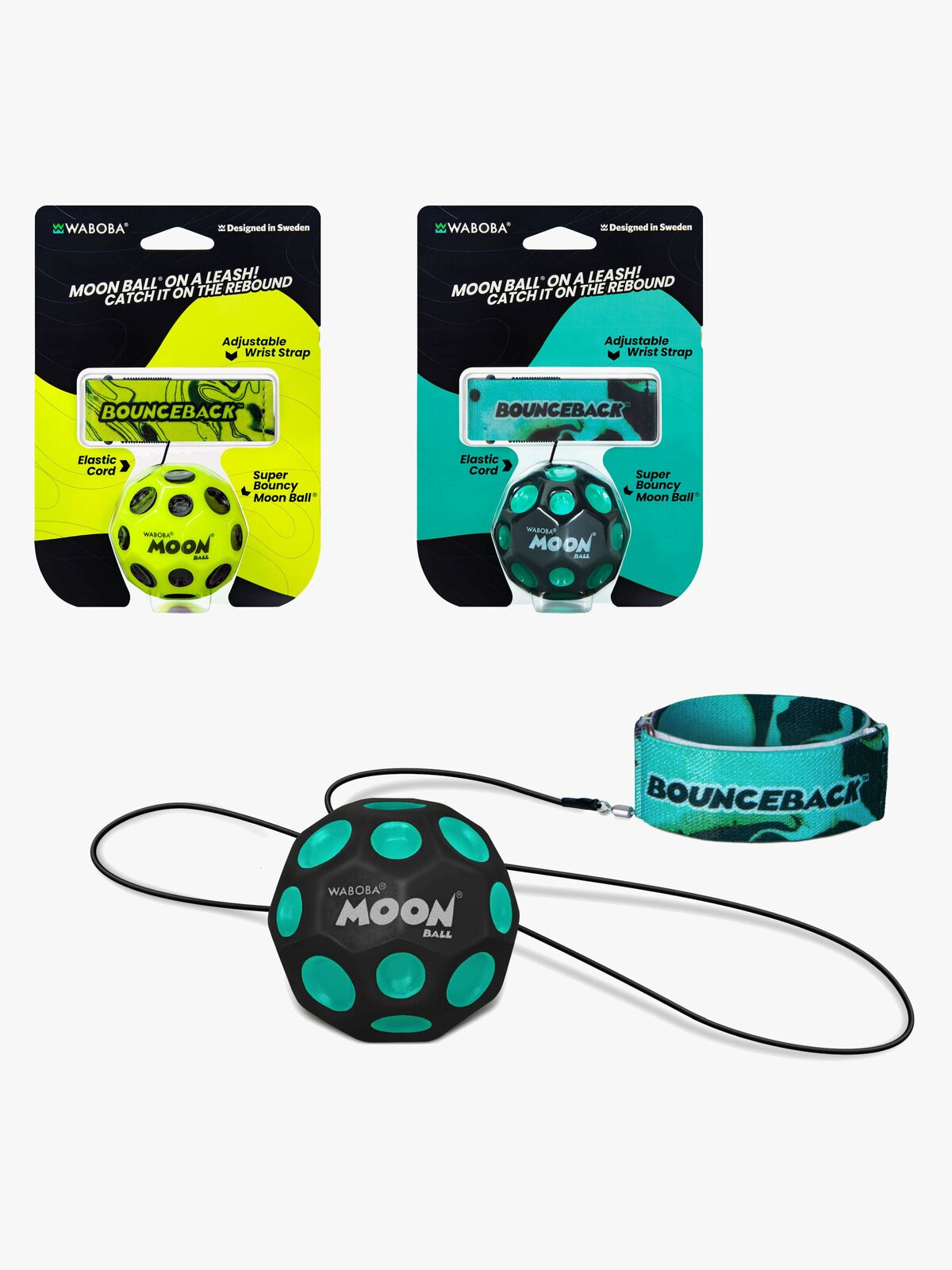 Waboba Bounceback Hoppebold 1-pak Blandet