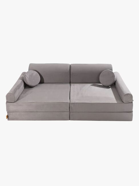 Meowbaby Play Premium Slimcord  Bygbar Sofa, Grå