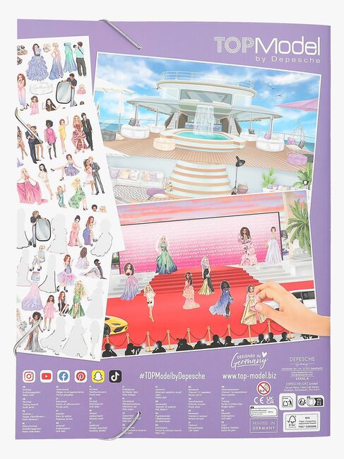 TOPModel Stickerworld Klistermærkebog Glamour