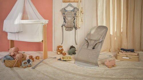 BabyBjörn Bliss Skråstol Mesh, Grey Beige