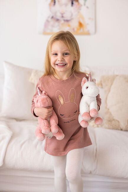 Teddykompaniet Bamse Enhjørning 25 cm, Hvid