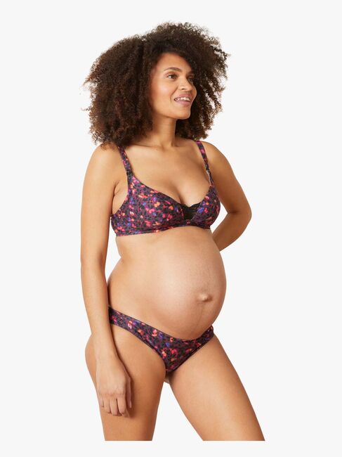 Cache Coeur Lilly Graviditetstrusser, Black/Pink Flower