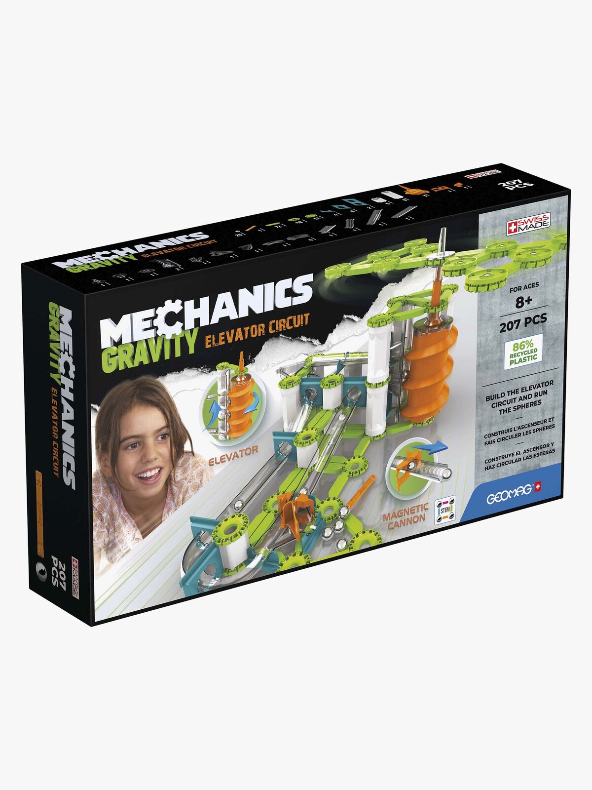 Geomag Mechanics Gravity Kuglebanesystem Elevator 207 Brikker