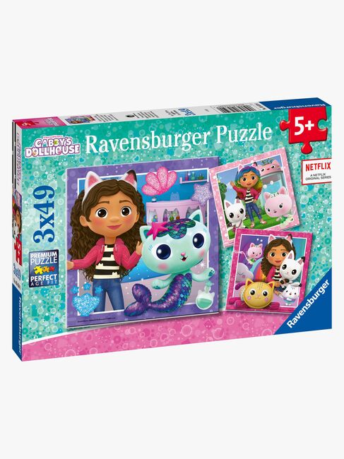 Ravensburger Puslespil Gabby's Dollhouse 3 x 49 Brikker