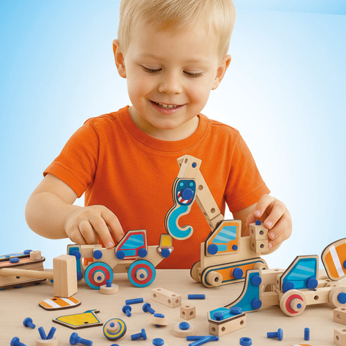 SES Creative Brix Junior Tømrersæt Arbejdskøretøj