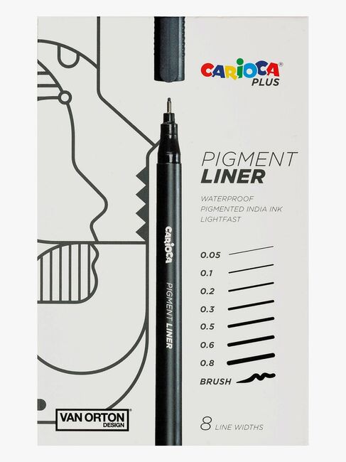 Carioca PLUS Pigmentliner 8-pak