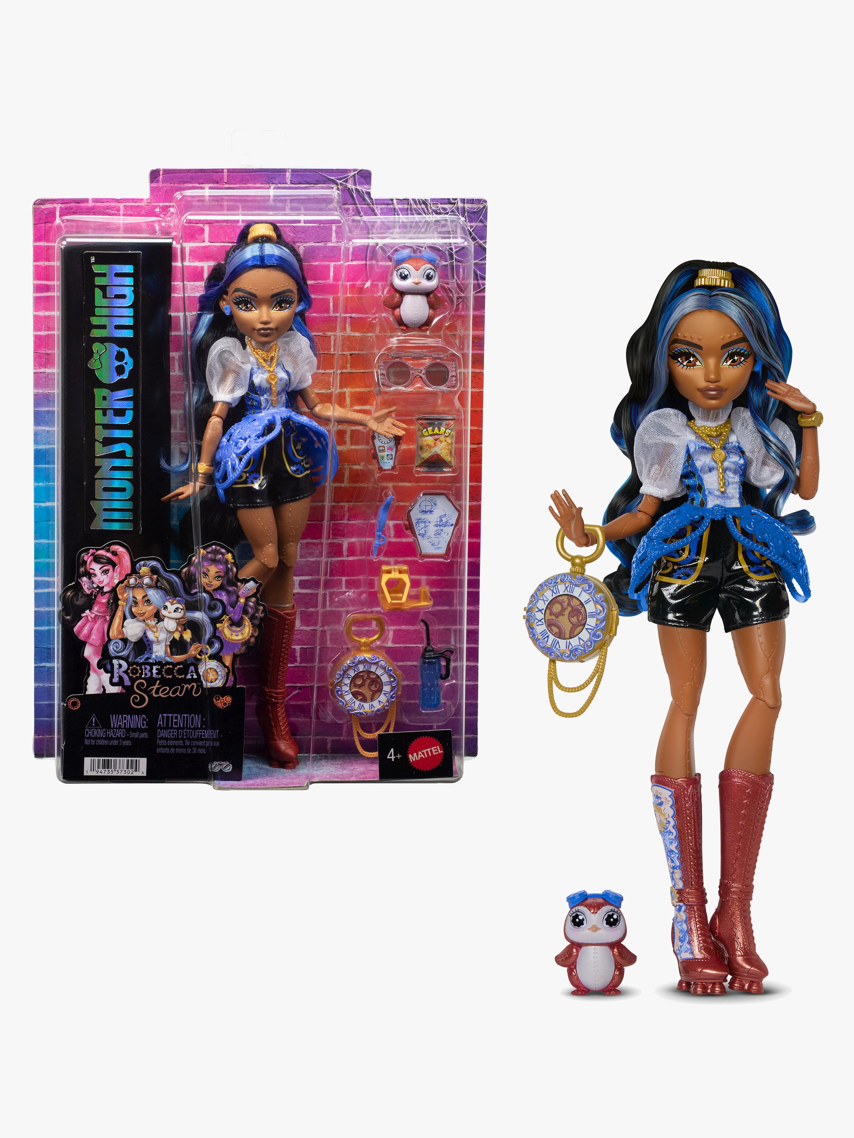Monster High Core Dukke Robecka Steam &  Captain Penny