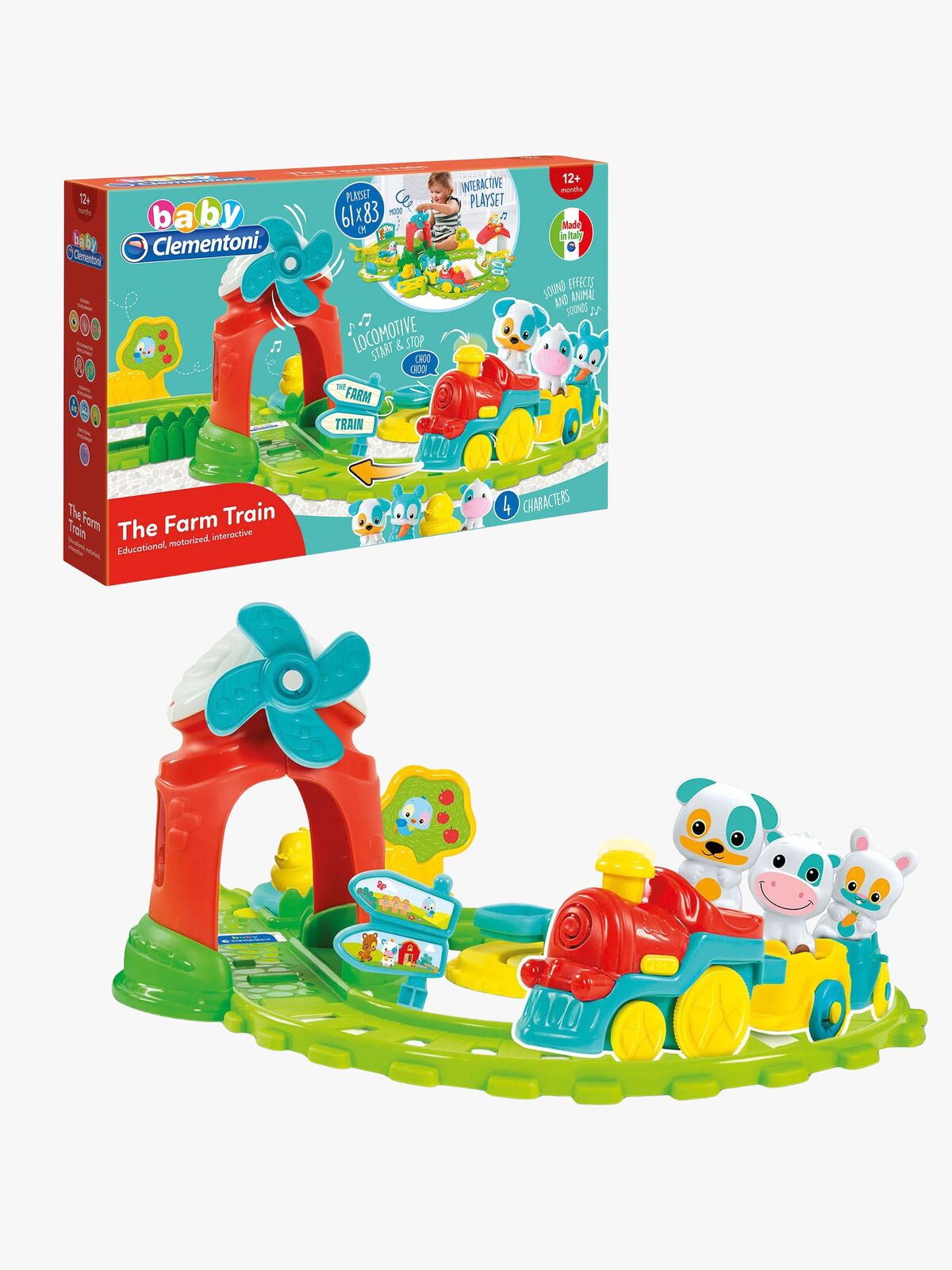 Clementoni Baby Interaktiv Tog med Bondegårdsdyr