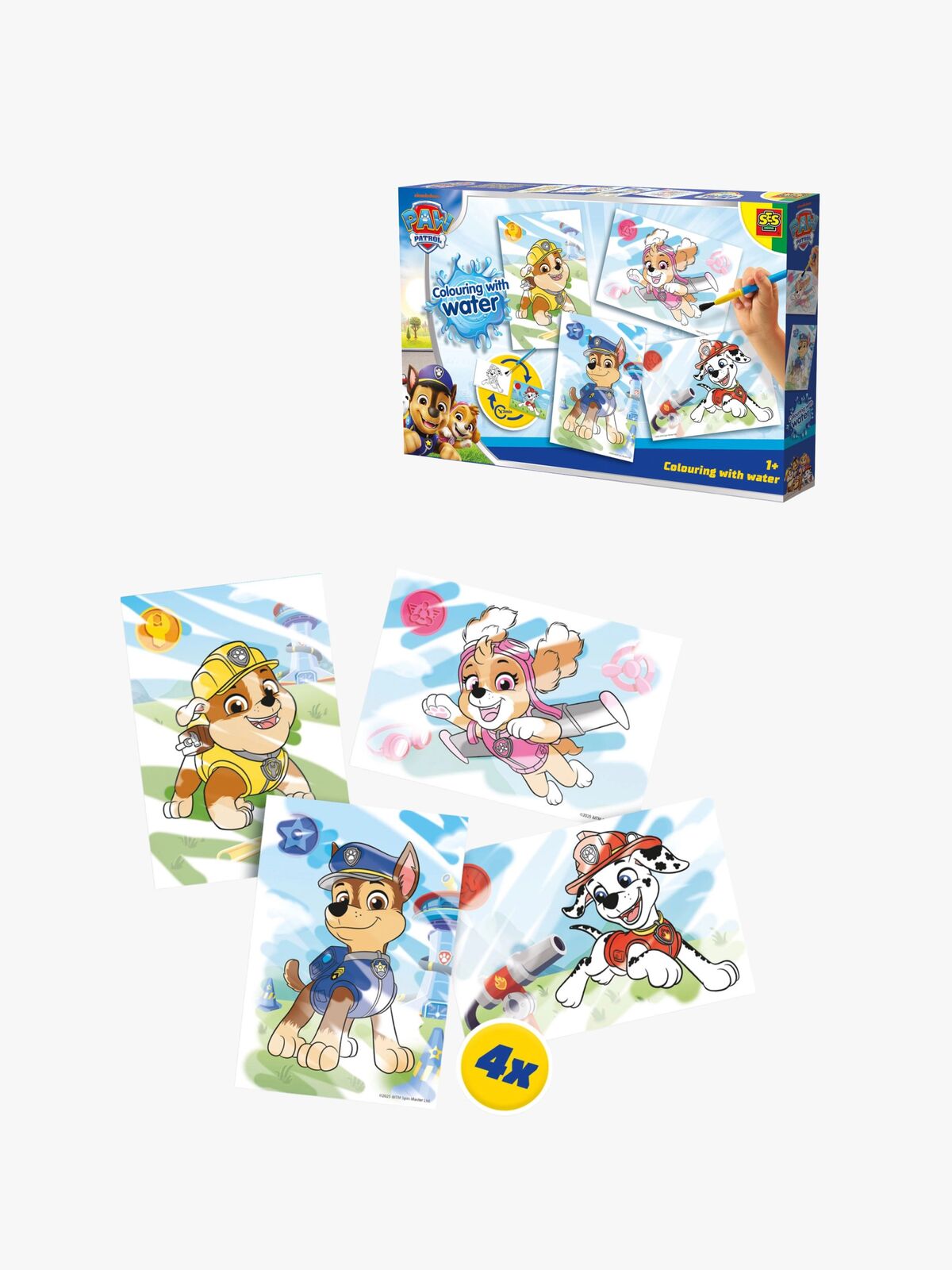 SES Creative Paw Patrol Kreasæt Farvelægning med Vand