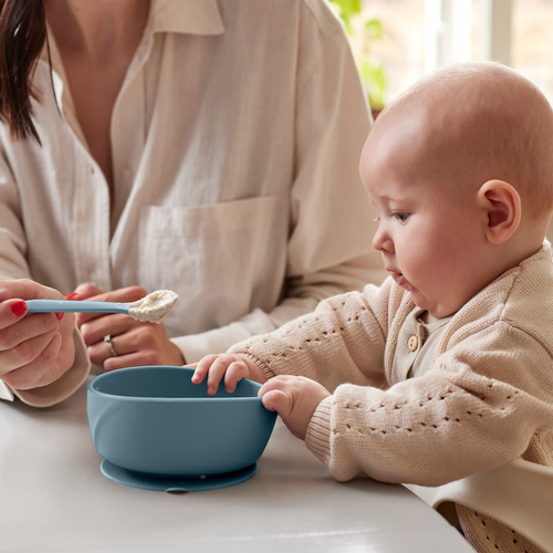 Everyday Baby Skål Silikone, Grøn