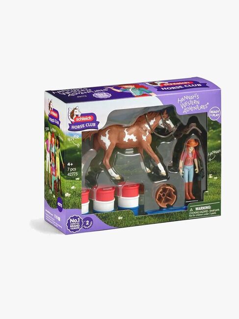 Schleich 42775 Horse Club Hannah's Western Adventures Legesæt