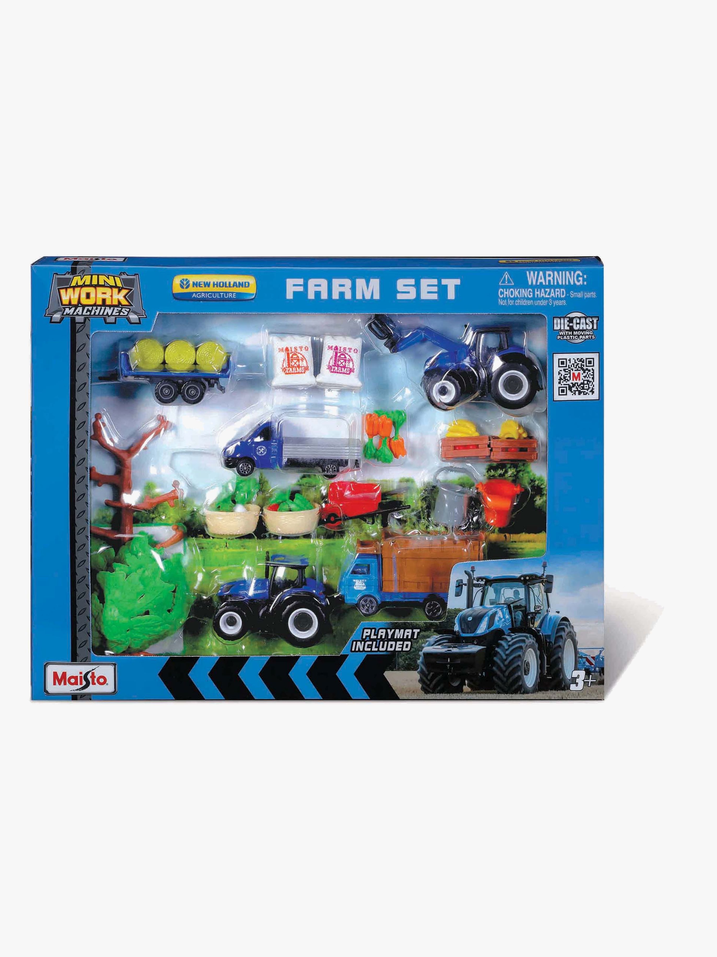 Maisto Mini Working Machines Legesæt Super Farm New Holland