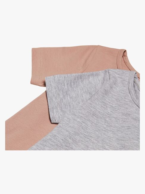 Luca & Lola Malena Top 2-pack, Grey Melange/Adobe Rose