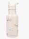 Kidzroom Stainless Steel Drikkedunk 350 ml Small Talk, Beige