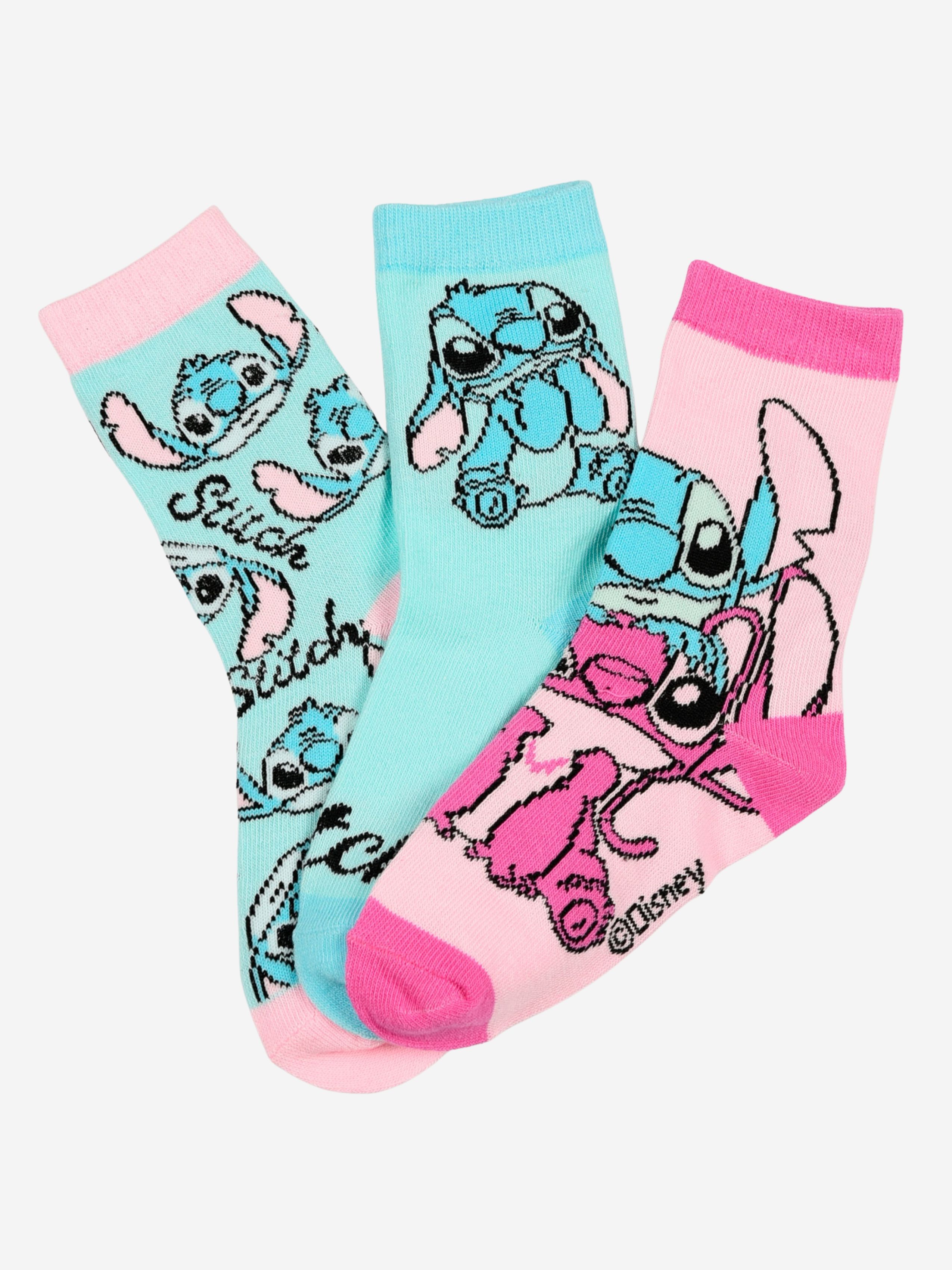 Disney Stitch Strømper 3-pak, Multifarvet, 23-26