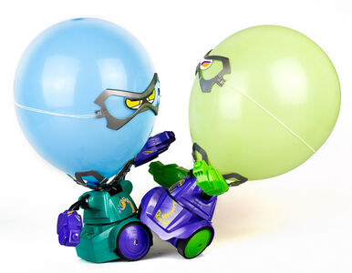 Silverlit Robo Kombat Balloon Puncher 2-pak, Grøn/Lilla