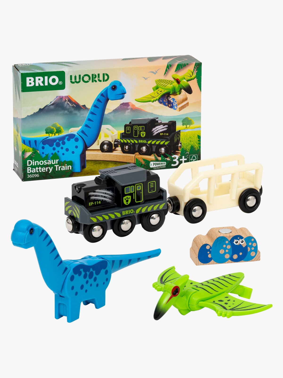 BRIO World 36096 Tog med Dinosaurer