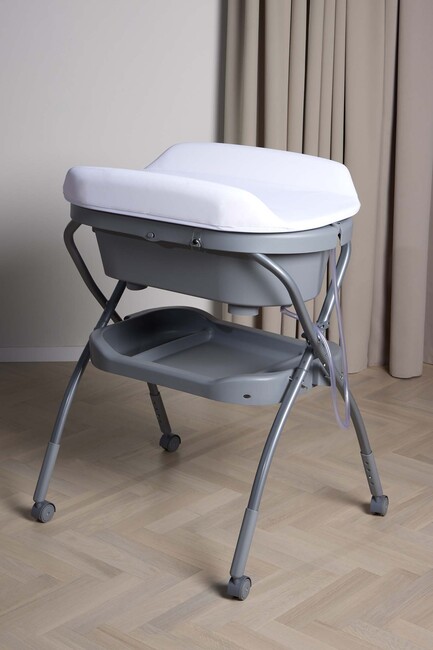 Beemoo CARE Flex Puslebord med Badekar, Dark Grey