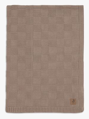 Jollein Tæppe 75x100 cm Box Knit, Milky Coffee