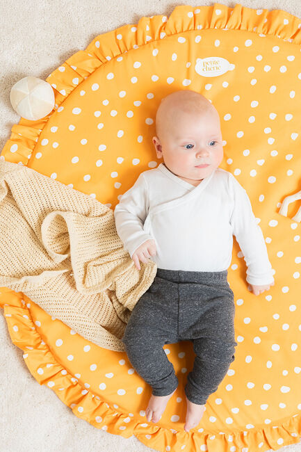 Petite Chérie Legetæppe Flæser Ø80, Butterscotch Dots