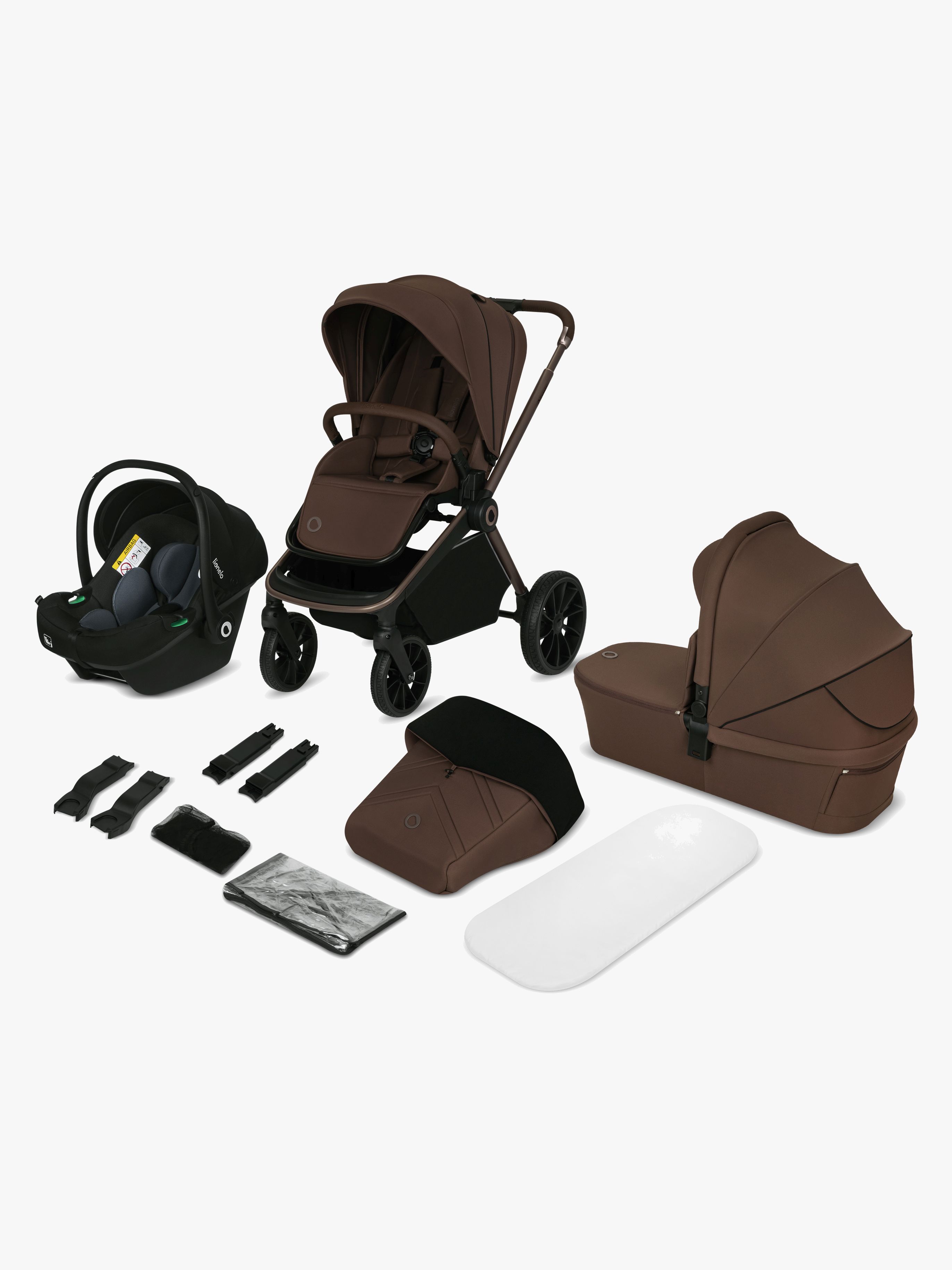 Lionelo MIKA Plus 3-in-1 Duovogn, Mocha Mousse