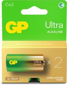 GP Ultra Alkaline G-TECH C/LR14 Batterier Svanemærket 2-Pak