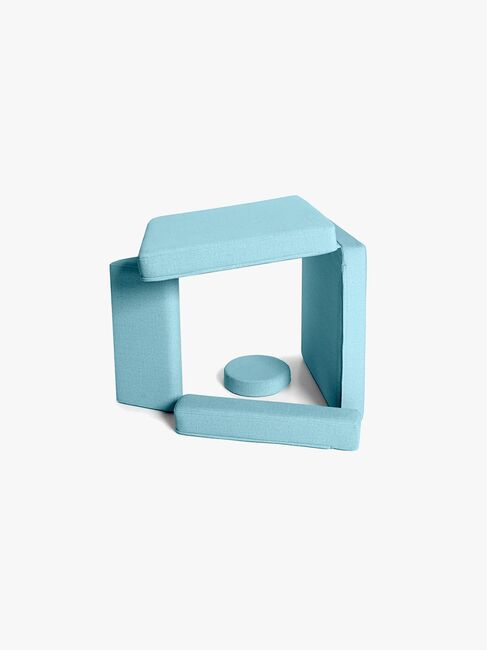 Shappy Play Bygbar Lænestol 80x80 cm, Sky Blue