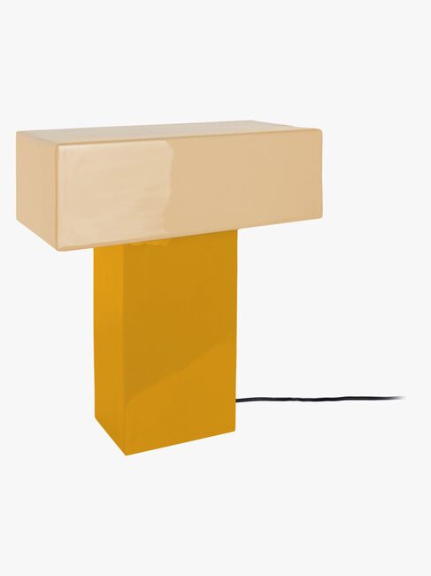 PresentTime Grato Recto Bordlampe, Honey Yellow/Soft Yellow