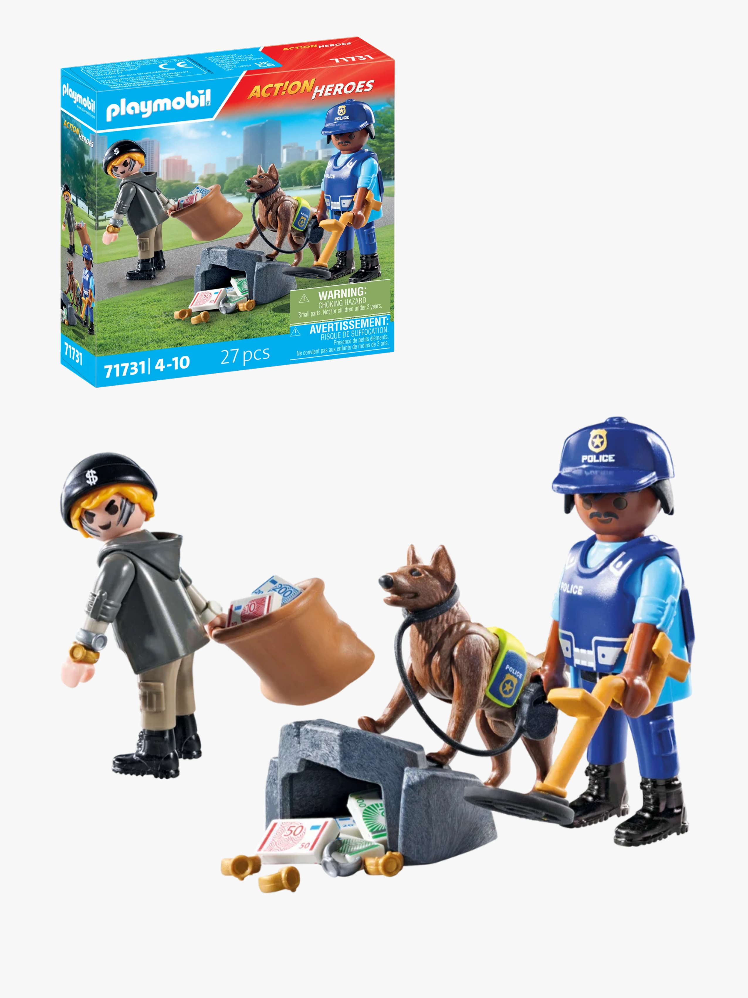 Playmobil City Action 71731 Politiet Søger Med Hund