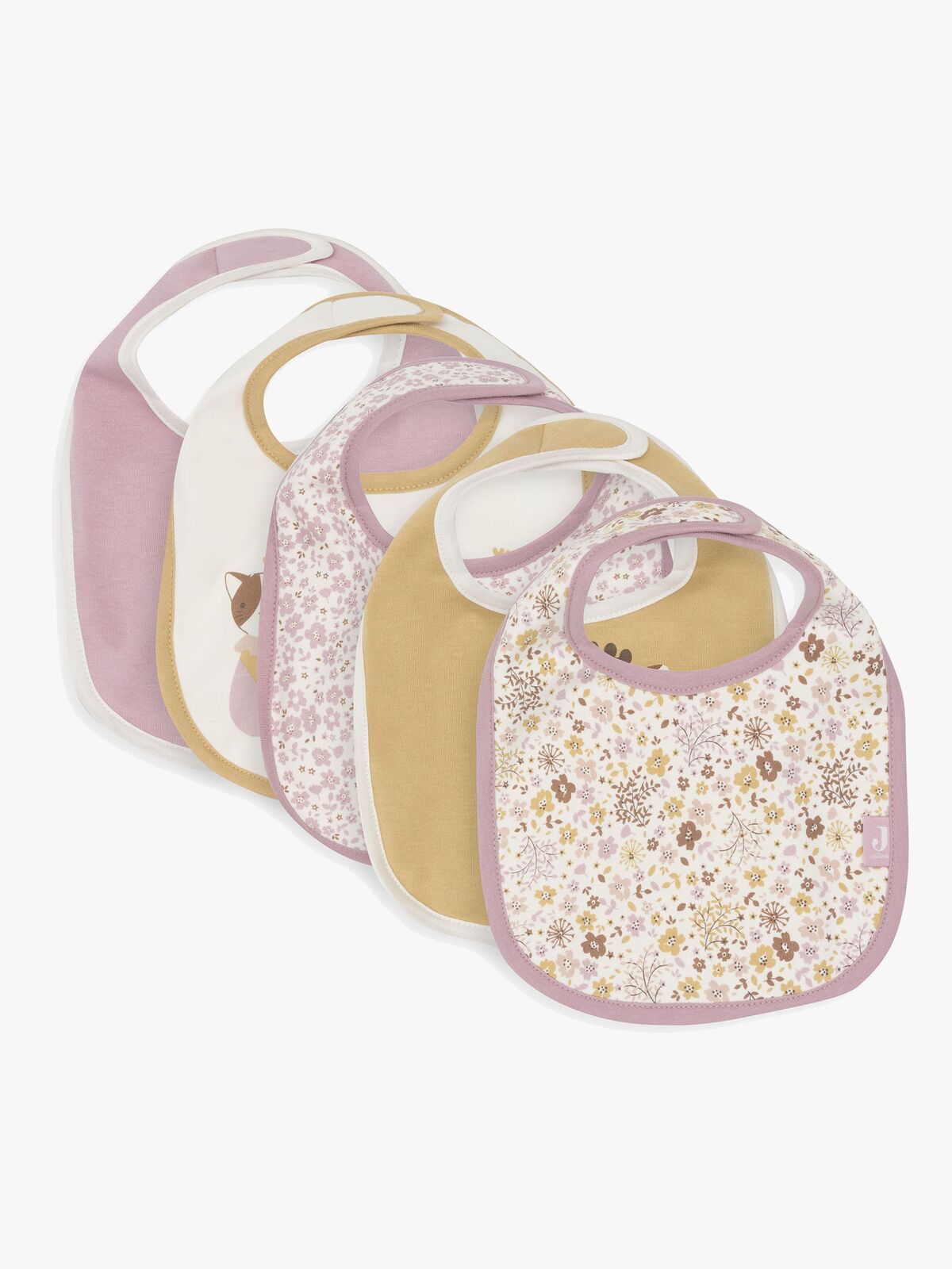 Jollein Bandana Savlemæk Vandtæt 5-pak, Flower Fairies