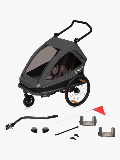 Lionelo Cama Cykelanhænger, Grey Graphite